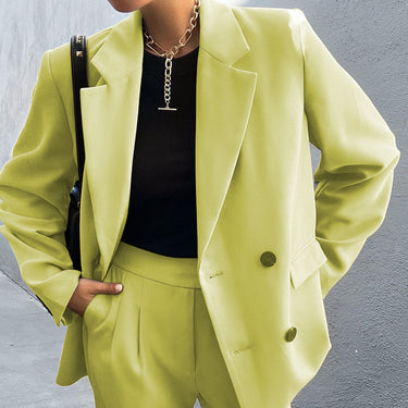 Pure Color Suit Pants Set - MVRX