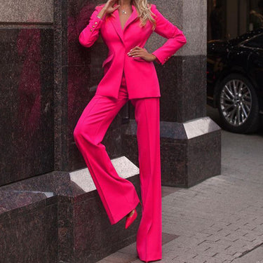 Straight-leg Pants Suit - MVRX