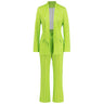 Striped Blazer Wide-leg Pants Suit - MVRX