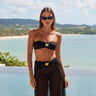 Floral Wave Bandeau Swimwear - MVRX