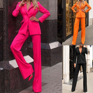 Straight-leg Pants Suit - MVRX