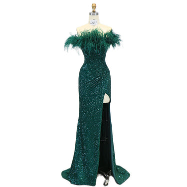 High-end Heavy Industry Evening Dress Is Shiny - MVRX