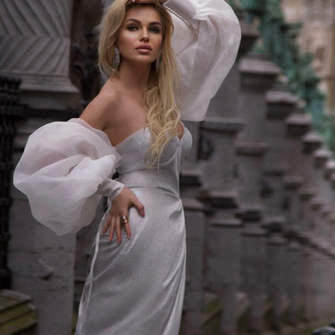 Puff Sleeve Tube Dress - MVRX