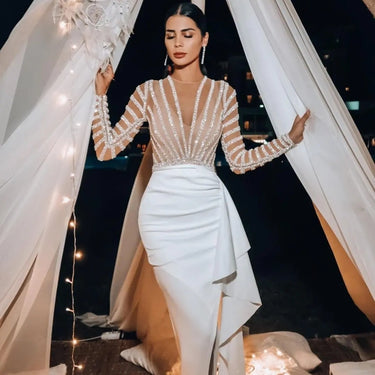 Long Sleeve Narrow Dress - MVRX