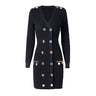 Metal Buckle Knitted Dress - MVRX