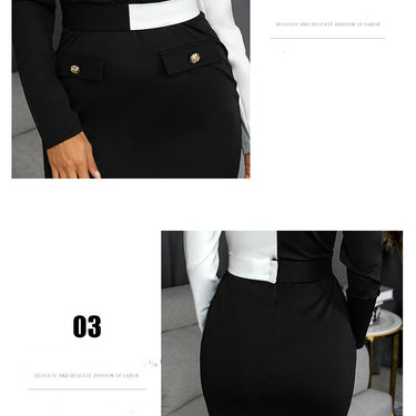 Monochrome Suit Skirt - MVRX