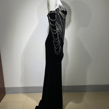 Floor Length Split Dress - MVRX