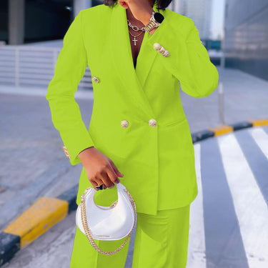 Wide Leg Pants Suit - MVRX