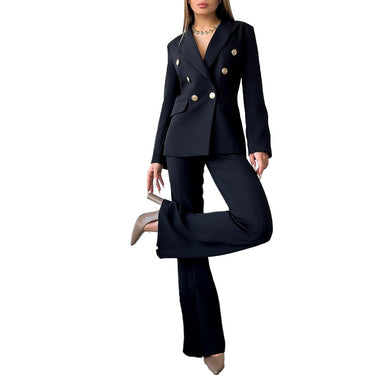 Zipper Bell-bottom Business Suit - MVRX