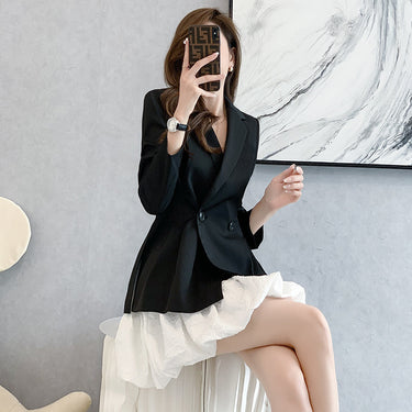Women's Small Suit And White Short Skirt Two-piece Suit - MVRX