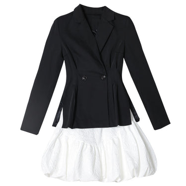 Women's Small Suit And White Short Skirt Two-piece Suit - MVRX