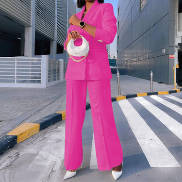 Wide Leg Pants Suit - MVRX