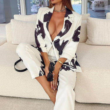 Vintage Printed Business Suit - MVRX